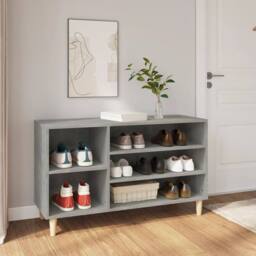 Berkfield Home Shoe Cabinet Concrete Grey 102x36x60 cm Engineered Wood - Size: 102 x 36 x 60 cm - thumbnail 2