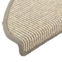 Berkfield Home Stair Mats Self-adhesive 15 pcs Silver 65x21x4 cm in Light Grey - Size: Medium - thumbnail 7