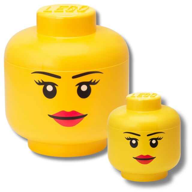LEGO® LEGO Storage Head Set in Bright Yellow - image 1