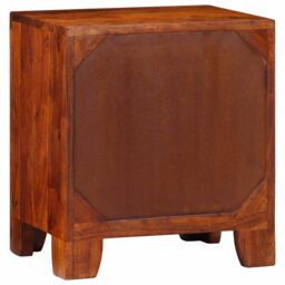 Berkfield Home Bedside Cabinet 40x30x45 cm Solid Wood Acacia in Brown - Size: 40 x 30 x 45 cm - thumbnail 4