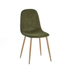 Cheshire Alverton Olive Green Chenille Upholstered Dining Chairs - Set of 4 - thumbnail 2