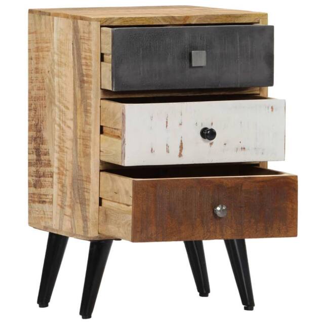 Berkfield Home Beautiful Bedside Cabinet 40x30x60 cm Solid Mango Wood in Brown - Size: 40 x 30 x 60 cm - image 1