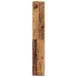 Berkfield Home Bookcase Old Wood 60x20x120 cm Engineered Wood in Brown - Size: 60 x 20 x 120 cm - thumbnail 6