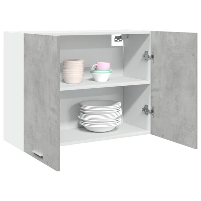 Berkfield Home Hanging Cabinet Lyon Concrete Grey 80x31x60 cm Engineered Wood - Size: 80 x 31 x 60 cm - image 1