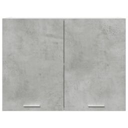 Berkfield Home Hanging Cabinet Lyon Concrete Grey 80x31x60 cm Engineered Wood - Size: 80 x 31 x 60 cm - thumbnail 4