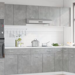 Berkfield Home Hanging Cabinet Lyon Concrete Grey 80x31x60 cm Engineered Wood - Size: 80 x 31 x 60 cm - thumbnail 3