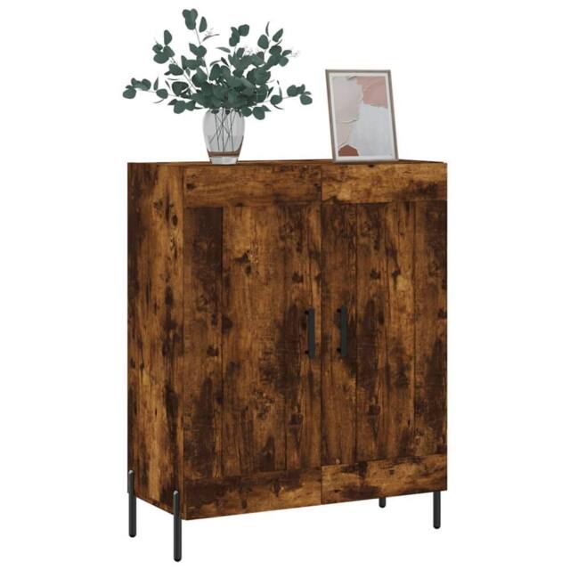 Berkfield Home Sideboard Smoked Oak 69.5x34x90 cm Engineered Wood in Brown - image 1