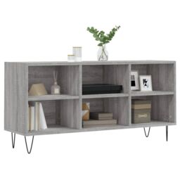 Berkfield Home TV Cabinet Grey Sonoma 103.5x30x50 cm Engineered Wood - thumbnail 3
