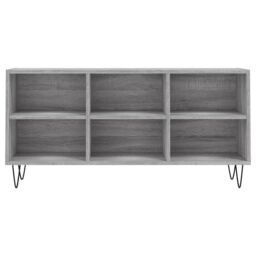 Berkfield Home TV Cabinet Grey Sonoma 103.5x30x50 cm Engineered Wood - thumbnail 4