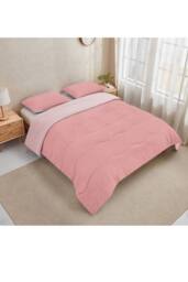Ezysleep 10.5 Tog Soft Coverless Reversible Duvet Set with Pillowcase Cover in Pink - Size: Super King - thumbnail 4