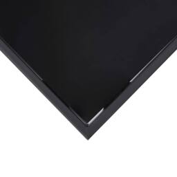 Berkfield Home Garden Bar Table Black 110x60x110 cm Tempered Glass - Size: 110 x 60 x 110 cm - thumbnail 4