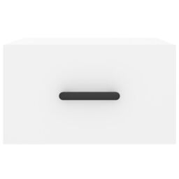 Berkfield Home Wall-mounted Bedside Cabinet White 35x35x20 cm - Size: 35 x 35 x 20 cm - thumbnail 5
