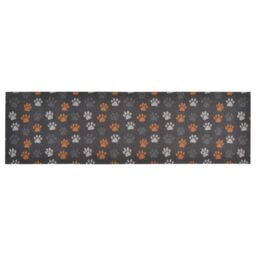 Berkfield Home Kitchen Rug Washable Paws 60x180 cm Velvet - thumbnail 2