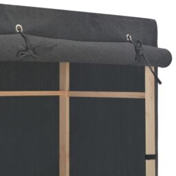 Berkfield Home Wardrobe Grey 79x40x170 cm Fabric - Size: 79 x 40 x 170 cm - thumbnail 4