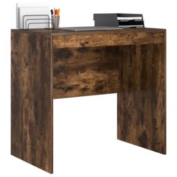 Berkfield Home Desk Smoked Oak 80x50x76 cm Engineered Wood in Brown - Size: 80 x 50 x 76 cm - thumbnail 3