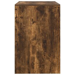 Berkfield Home Desk Smoked Oak 80x50x76 cm Engineered Wood in Brown - Size: 80 x 50 x 76 cm - thumbnail 5