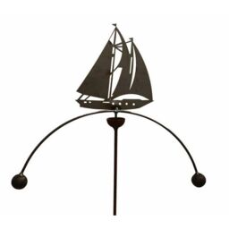 Poppyforge Sailing Boat Wind Rocker Double BM/RtR - Steel - W54 x H148.5 cm in Brown - thumbnail 2