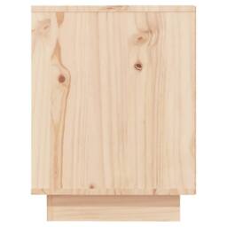 Berkfield Home Shoe Cabinet 110x34x45 cm Solid Wood Pine in Brown - Size: 110 x 34 x 45 cm - thumbnail 6