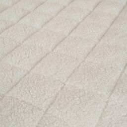 OHS Teddy Soft Warm Thermal Mattress Topper Fitted Sheet, Cream - Size: Single Fitted - thumbnail 4