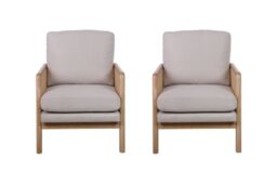 Birlea White 2 Chairs Bundle Ida - thumbnail 1