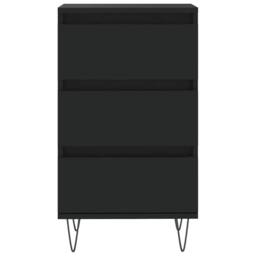 Berkfield Home Sideboard Black 40x35x70 cm Engineered Wood - Size: 40 x 35 x 70 cm - thumbnail 5