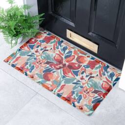 Artsy Mats Red Lilys Doormat - Size: 40 cm x 70 cm