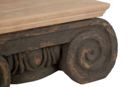 Orsina Durable Wood Coffee Table, Rustic Wood Coffee Table, Plyresin & wood Coffee Table, Strong Coffee Table in Natural - thumbnail 4