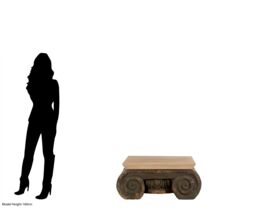 Orsina Durable Wood Coffee Table, Rustic Wood Coffee Table, Plyresin & wood Coffee Table, Strong Coffee Table in Natural - thumbnail 5