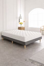 Somnior Pocket Core Rolled Mattress Memory Foam & Reflex Foam - In a Box in White - Size: King - thumbnail 5