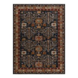 RugsX Wool Keshan Rug in Blue - Size: 120 cm x 145 cm - thumbnail 3
