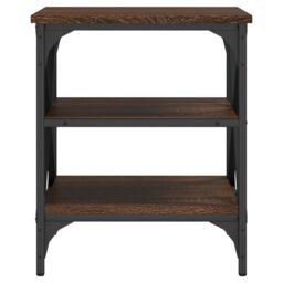 Berkfield Home Side Tables 2 pcs Brown Oak 40x42x50 cm Engineered Wood - Size: 40 x 42 x 50 cm - thumbnail 6