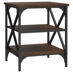 Berkfield Home Side Tables 2 pcs Brown Oak 40x42x50 cm Engineered Wood - Size: 40 x 42 x 50 cm - thumbnail 5