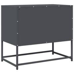 Berkfield Home TV Cabinet Anthracite 68x39x60.5 cm Cold-rolled Steel in Charcoal - thumbnail 8