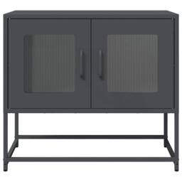 Berkfield Home TV Cabinet Anthracite 68x39x60.5 cm Cold-rolled Steel in Charcoal - thumbnail 6