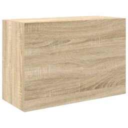 Berkfield Home Bathroom Wall Cabinet Sonoma Oak 60x25x40 cm Engineered Wood in Brown - Size: 60 x 25 x 40 cm - thumbnail 2