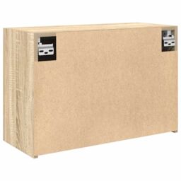 Berkfield Home Bathroom Wall Cabinet Sonoma Oak 60x25x40 cm Engineered Wood in Brown - Size: 60 x 25 x 40 cm - thumbnail 8