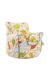 Bean Lazy Cotton Dinosaur Bean Bag Arm Chair with Beans Child / Teen size in Medium Beige - Size: Large - thumbnail 2