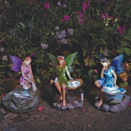 mysmartbuy 3 x Solar Fairy Design Spotlights - Outdoor Garden Ornament Lights - thumbnail 2