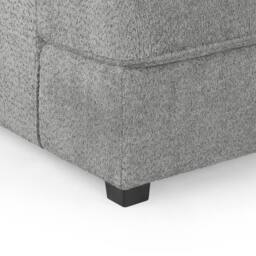 Furnishings For Less UK California Boucle Grey U shaped 6 Seater Sofa + Footstool - thumbnail 4