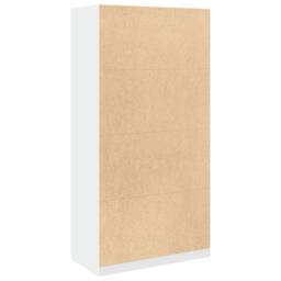 Berkfield Home Wardrobe White 100x50x200 cm Engineered Wood - Size: 100 x 50 x 200 cm - thumbnail 6