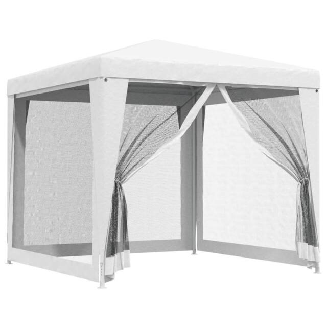 Berkfield Home Party Tent with 4 Mesh Sidewalls 2.5x2.5 m White - image 1