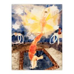 Artery8 Charles Demuth Framed Wall Art Print Two Acrobats in Red Tights - Size: A4 - thumbnail 3