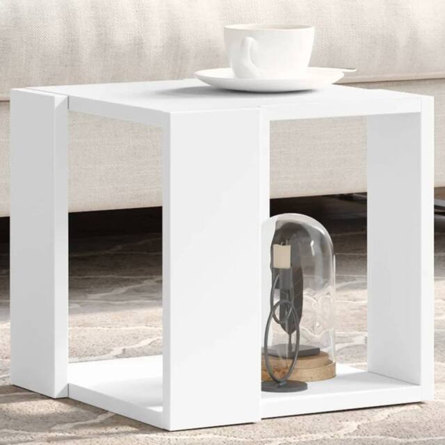Berkfield Home Coffee Table White 32x32x30 cm Engineered Wood - Size: 32 x 32 x 30 cm - image 1