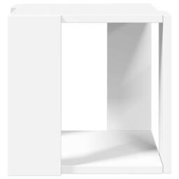 Berkfield Home Coffee Table White 32x32x30 cm Engineered Wood - Size: 32 x 32 x 30 cm - thumbnail 4