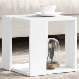 Berkfield Home Coffee Table White 32x32x30 cm Engineered Wood - Size: 32 x 32 x 30 cm - thumbnail 1