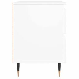 Berkfield Home Bedside Cabinet White 40x35x50 cm Engineered Wood - Size: 40 x 35 x 50 cm - thumbnail 7