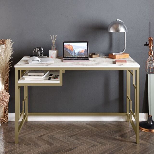 Decorotika Victory Study & Writing Desk in Off-White - image 1