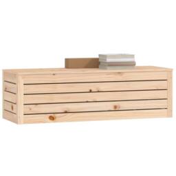 Berkfield Home Storage Box 109x36.5x33 cm Solid Wood Pine in Natural - thumbnail 4