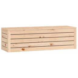 Berkfield Home Storage Box 109x36.5x33 cm Solid Wood Pine in Natural - thumbnail 5