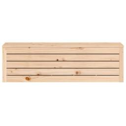 Berkfield Home Storage Box 109x36.5x33 cm Solid Wood Pine in Natural - thumbnail 6